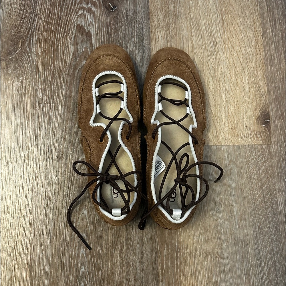 UGG Women's Quill Ballet Sneaker in Chestnut